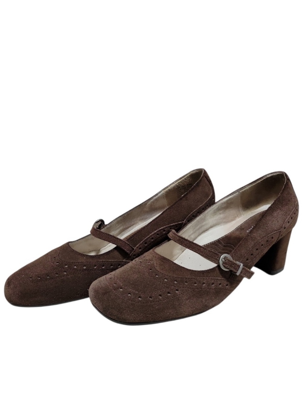 Hush Puppies- Vintage Women’s Dark Brown Mary Jane Heels Sz(7.5)